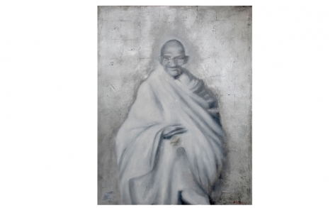 Kunst Kuenstler Kunstmalerei Akram Sultan Gandhi von 1