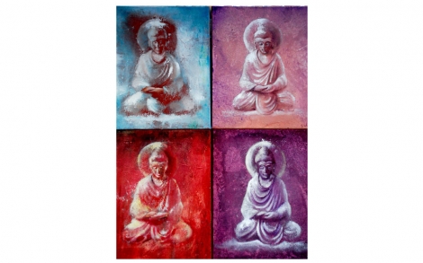 Kunst Kuenstler Kunstmalerei Akram Sultan Buddhas von 2