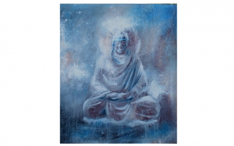Kunst Kuenstler Kunstmalerei Akram Sultan Buddha meditierend von 4