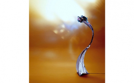 Kunst Kuenstler Bildhauer Gahr metallART Stehlampe von MetallART