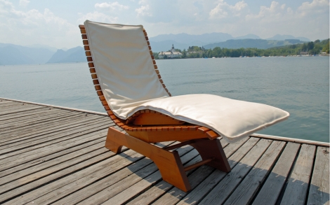 Wellnessliegen ITW Wasserbetten Wellness Liege System Traunsee inkl  Gondolo von