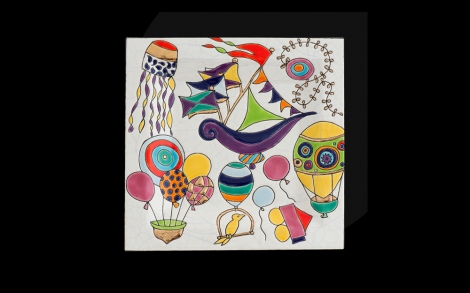 Kunst aus Porzellan Keramikteller und Tiere von Longwy Teller Cendrier Carre GM Vol au Vent