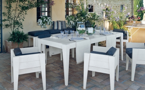 Gartenmoebel von Unopiu Bestseller Tisch und Stuehle Althaea