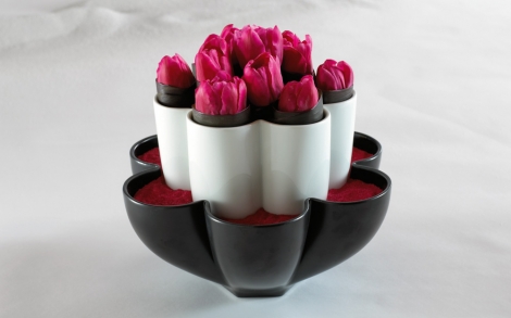 Porzellan und Geschirr Design Rosenthal 50 Jahre Studio Line Vase Trinidad P 1998