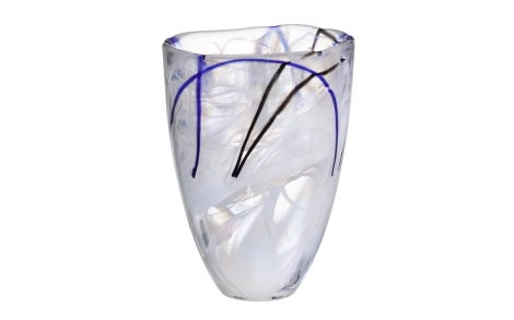 Dekoration Einrichtung Kosta Boda Vase Contrast white