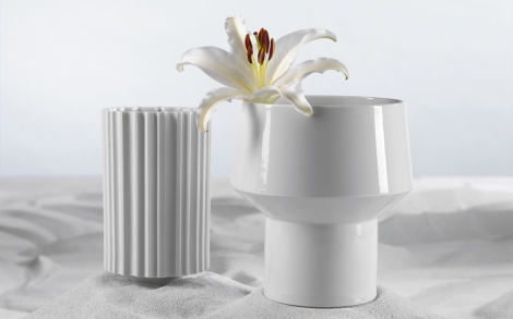 Porzellan und Geschirr Design Rosenthal 50 Jahre Studio Line Vase Wirkkala Fontaine
