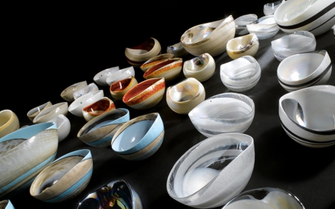 Dekoration Einrichtung Yalos Murano Glasschalen CARTOCCETTI von