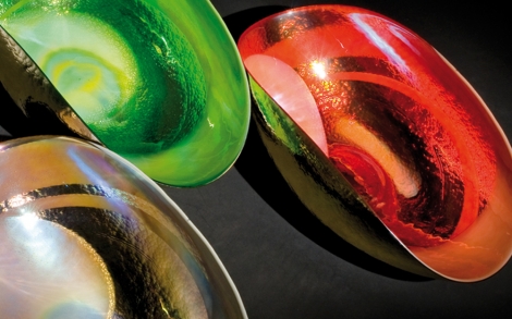 Dekoration Einrichtung Yalos Murano Glasschalen TANGO GOLD von