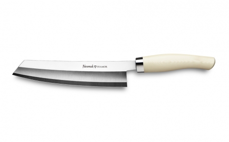 Edle Kuechenmesser Design Messer von Nesmuk Diamor Griff Micarta Ivory