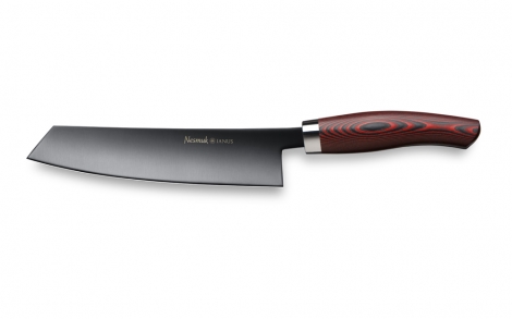 Edle Kuechenmesser Design Messer von Nesmuk JANUS 3 0 Griff Micarta red