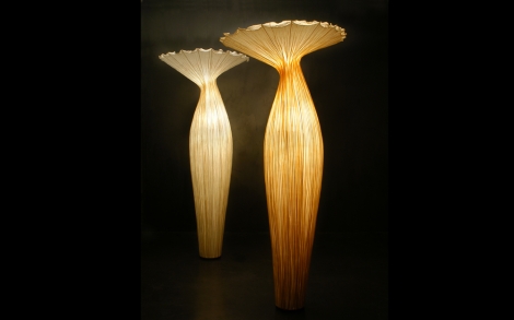 Lampen Leuchten Design von AQUA Morning cream  gold Version
