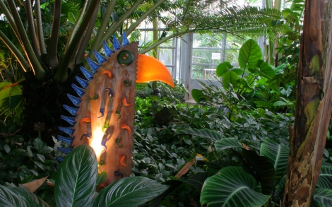 Gartenskulpturen von Borowski Gallery Bird bunt 2