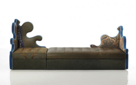 Italienische Designermoebel SICIS Next Art Eck  Sessel Belisaire und Sofa Jeanne