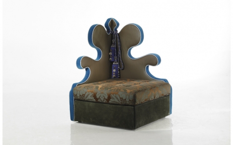 Italienische Designermoebel SICIS Next Art Eck  Sessel Belisaire