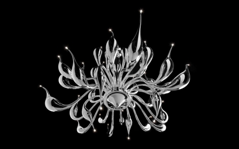 Lampen Leuchten Italienisches Design LU MURANO Kronleuchter Muranoglas 2