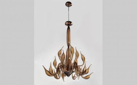 Lampen Leuchten Italienisches Design LU MURANO Kronleuchter Muranoglas 4