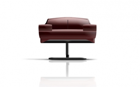 Italienische Designermoebel Formitalia Moebel Design Sessel PKU37 red Armchair