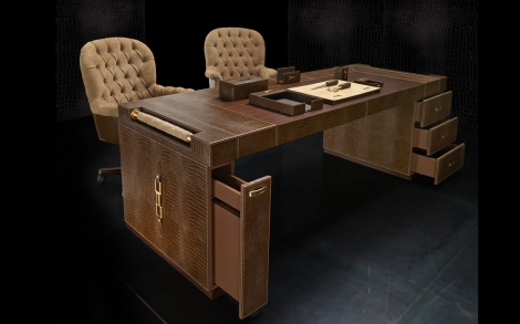 Italienische Designermoebel Formitalia Moebel Design Buero Tisch Plaza und Sessel