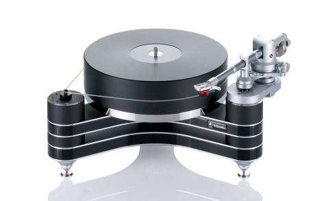 High End HiFi clearaudio electronic Plattenspieler Innovation black Front