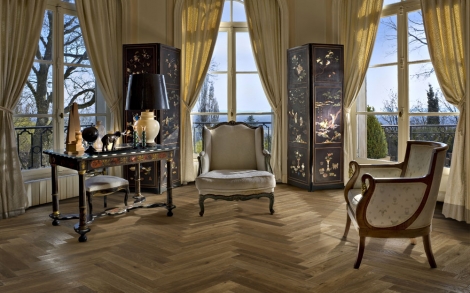 Parkett und Holz Boden von Kaehrs Elegance Collection Eiche Baton Nature