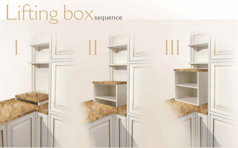 Luxuskuechen von Angelo Cappellini Kueche System 01 Lifting box