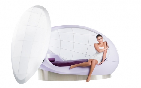 Wellnessliegen ITW Wasserbetten Wellness Liege concoon seitlich von 1